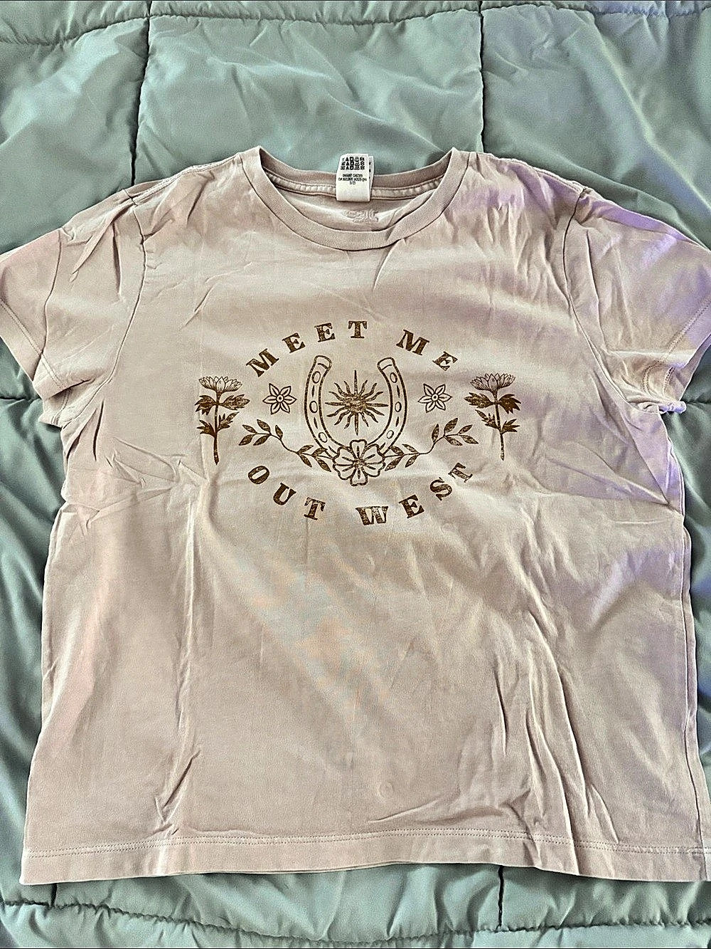 PINK Victoria's Secret Meet Me Out West Dreamer Cotton Tee Pink Medium